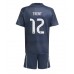 Real Madrid Alexander-Arnold #12 Bortedraktsett Barn 2025-26 Korte ermer (+ Korte bukser)